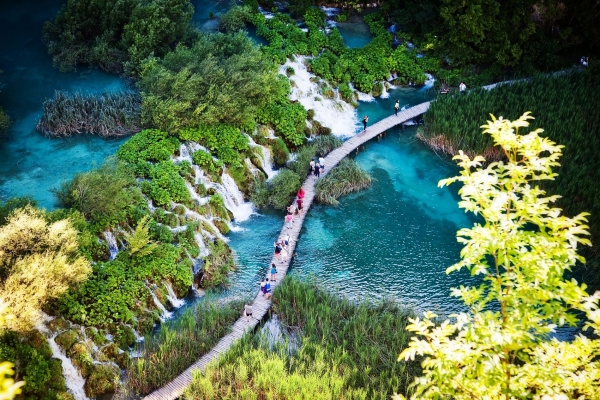 Plitvice lakes top sight in our tour
